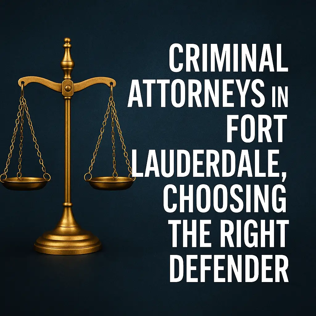 Scales of justice symbolizing criminal attorneys in Fort Lauderdale, emphasizing the importance of choosing the right defender.