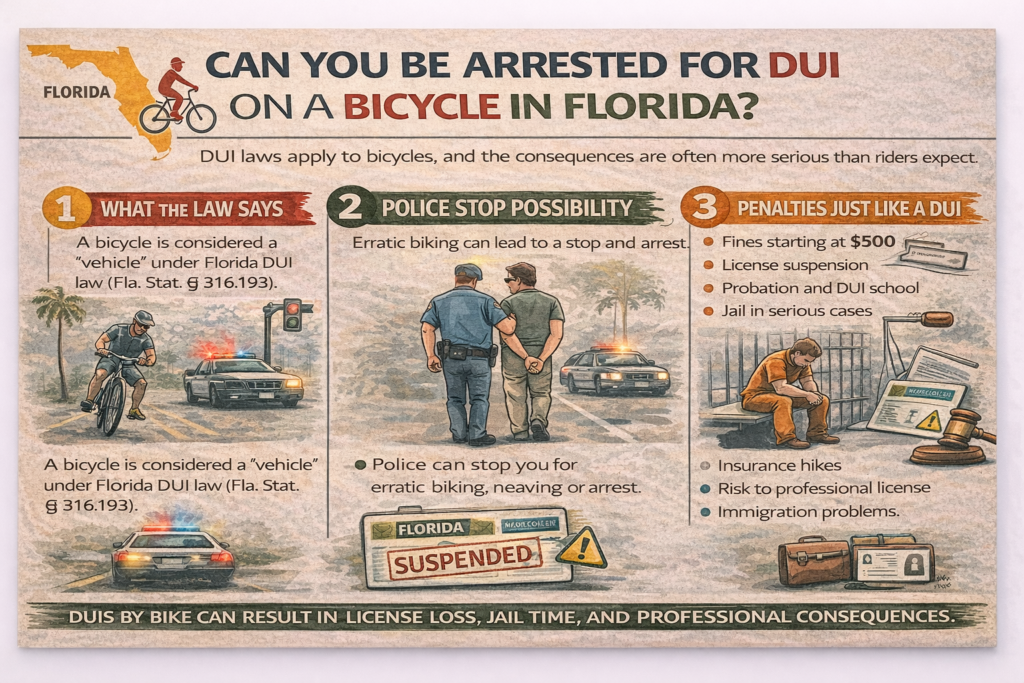 Can You Get a DUI on a Bike in Florida? What You Need to Know